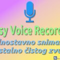 Easy Voice Recorder – jednostavno snimanje kristalno čistog zvuka