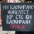 Kragujevac: Rektor jutros ušao u rektorat koji je i dalje u blokadi