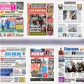 Naslovne strane sutrašnjih novina: Prelistavanje štampe za sredu, 29. jul 2026. godine