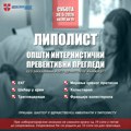 Preventivni internistički pregledi ove subote u Lipolistu