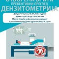Прегледи густине костију без заказивања у четвртак у Дому здравља Ниш