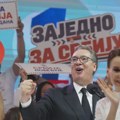 Predizborni skup SNS-a u Hali sportova na Novom Beogradu: Vučić predstavio pet tačaka kao okosnicu onoga što će raditi i…