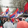 Muškarac štapom krenuo na policajca na protestu FOTO