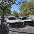 Izgorelo više automobila na parkingu na Novom Beogradu (FOTO)