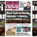 „Nova“ piše: „Novi Sad teritorija sećanja i otpora“