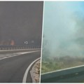 Apel vozačima! Gori na putu ka Kladovu, vatrogasci se rasporedili po celoj deonici. Saobraćaj otežan, pokušavaju da obuzdaju…