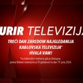 Kurir televizija treći dan zaredom najgledanija kablovska televizija