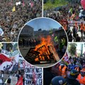 Francuska na ulicama: Štrajkovi, protesti i blokade paralizovale zemlju, zabeleženi upadi u institucije