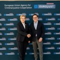 Zagorka Dolovac i Branko Stamenković u radnoj poseti Evrodžastu