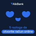 Otvorite online račun u AikBank uz 0 RSD za održavanje i 5.000 RSD dobrodošlice