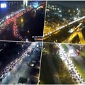 Kolaps u Beogradu: Kilometarske kolone na auto-putu, zastoji na mostovima u centru grada... Foto