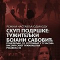 Protest podrške tužiteljke Bojane Savković