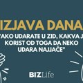 Izjava dana: „Ako udarate u zid, kakva je korist od toga da neko udara najjače“