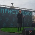 Ceca Bojković na protestu ProGlas-a: CRTA svojim brojkama govori o gaženju ljudskog dostojanstva