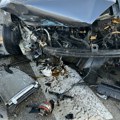 Odron smrskao auto na Ibarskoj magistrali, stena pala na vozilo u pokretu