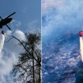(Video) Vatra ne staje, ali ne staju ni oni! Piloti MUP-a 26 sati u vazduhu, na požar u Deliblatskoj peščari izbacili 270 tona…