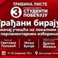 Studentska lista „Studenti pobeđuju“ organizuje tribinu u Sečnju