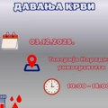 Crveni krst Vranje: Akcija dobrovoljnog davanja krvi u sredu