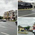 Kolone vozila u Petrovaradinu: Sudar autobusa s decom i dvoje putničkih vozila (foto, video)