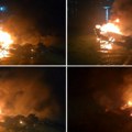 DRAMA NA PAZARSKOJ PLAŽI – Zapaljen skupoceni gliser – svjedoci vidjeli mladića kako bježi