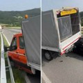 3 Jeziva sudara na auto-putu Miloš Veliki: Prevrnula se cisterna, auto se zakucao u kamion