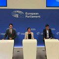 Dobrica Veselinović se obratio na pres konferenciji u Evropskom parlamentu