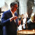 Vučić u poseti manastiru Svetog Đorđa u Alaverdiju u Gruziji
