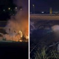 Vatra progutala auto na obilaznici kod Novog Sada: Poginuo muškarac, vatrogasci zatekli jeziv prizor (video)
