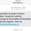 RHMZ pokrenuo SMS upozorenja na nevreme, kritike na račun priloženog linka