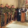 General Mojsilović na božićnoj liturgiji u manastriu Žiča