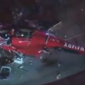 (Video) Strah i panika na: Auto-putu! Helikopter se srušio na glavnoj deonici: Obustavljen sav saobraćaj, jezivi prizori sa…