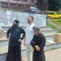 Proslavljeni vaterpolisti Filip Filipović i Stefan Mitrović u Hilandarskom selu