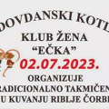 Vidovdanski kotlić 2. jula u Ečki u organizaciji Kluba žena „Ečka“