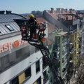 Požar u Novom Sadu: Vatra planula u stanu na poslednjem spratu zgrade, ima povređenih (video)