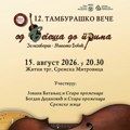 Večeras Tamburaško veče „Od Begeša do Prima“
