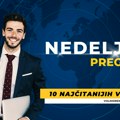 Pregled 10 najčitanijih vesti u Zrenjaninu na portalu volimzrenjanin.com od 18. do 24. septembra Zrenjanin - TOP 10 vesti!