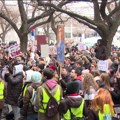 Protestna šetnja studenata u Novom Sadu; U blokadi raskrsnice kod Futoške pijace oborena žena