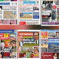 Naslovne strane sutrašnjih novina: Prelistavanje štampe za subotu, 13. jun 2026. godine