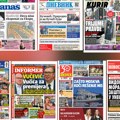 Naslovne strane današnjih novina: Prelistavanje štampe za subotu, 13. jun 2026. godine