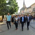 Đurić i Turkulov s novosađanima u cetru grada: Zajedno nas očekuje mnogo posla, ali i nove velike pobede! (foto)