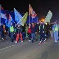 Deo studenata koji pešače na protest u Nišu, stigli u Aleksinac