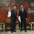 Predsednik Švajcarske Gi Parmelan u zvaničnoj poseti Srbiji, Vučić ga dočekao ispred Palate Srbija