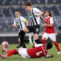 Ništa od osmine finala Omladinske Lige šampiona: Mladi fudbaleri Partizana ispali od Brage u Beogradu