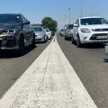 Kolona teretnih vozila na auto-putu E-80 zbog zadržavanja na graničnom prelazu Gradina