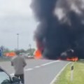 Odjekivale eksplozije na auto-putu, vozač kamiona izgoreo u kabini! Stravična nesreća u Hrvatskoj: Očevici gledali kako im se…