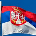 Na mostu Bratoljub preko reke Drine spojene zastave Srpske i Srbije