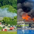 Veliki požar u Sloveniji, gori akva park