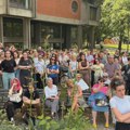 Protest ispred Rektorata u Novom Sadu: Sindikat traži novo odlučivanje o izboru profesora Mihića
