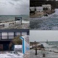 Orkanski jugo divlja jadranom Delovi Dalmacije poplavljeni, pomorski saobraćaj u prekidu: Bujica nosi automobile, ribe plivaju…