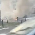 Drama na Vidikovcu od jutra rana Zapalio se auto, dim kulja, ništa se ne vidi! (video)